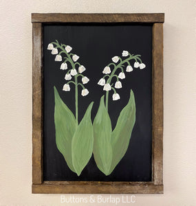 Lily of the Valley sign – Buttons & Burlap LLC