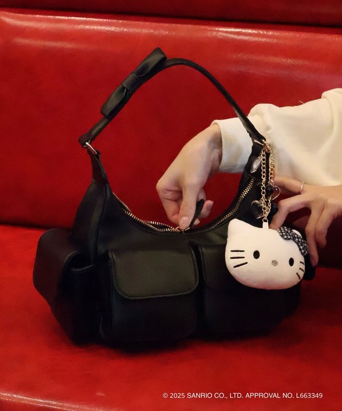 セール】【HELLO KITTY】ハローキティコラボ リボンショルダーバッグ