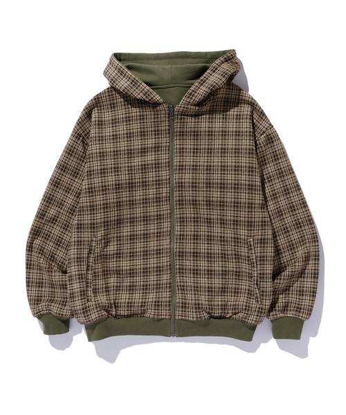 REVERSIBLE ZIP UP HOODED SWEATSHIRT（パーカー）｜XLARGE
