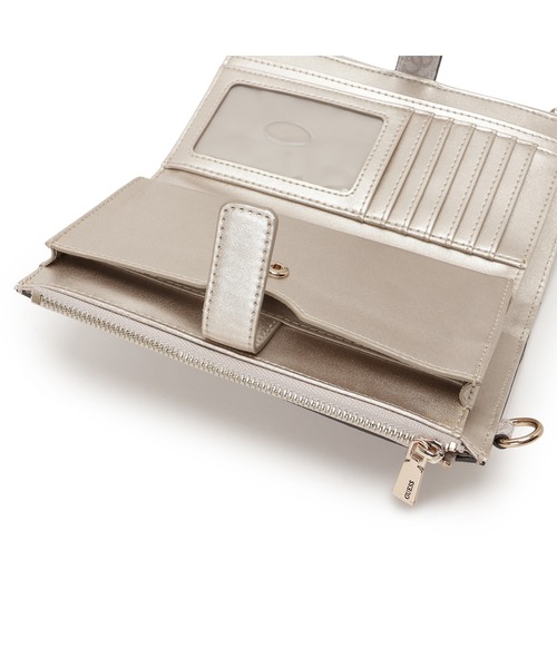 LAUREL Slg Double Zip Organizer 財布 レディース | GUESS(ゲス