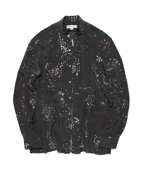 MASU/エムエーエスユー】ZIP-UP GALAXY SILK SHIRT（シャツ/ブラウス