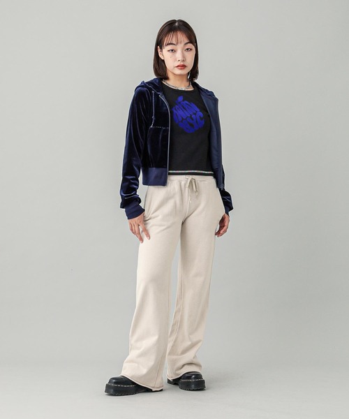 BLACKPINK VELOUR ZIPUP HOODIE Mサイズ BLACKPINK VELOUR ZIPUP