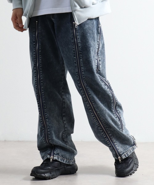 ジップアップリメイクライク ジャージ×デニムパンツ（デニムパンツ