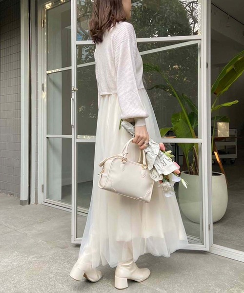 セール】マルチウェイ/ダブルジップニット+ワンピースセット