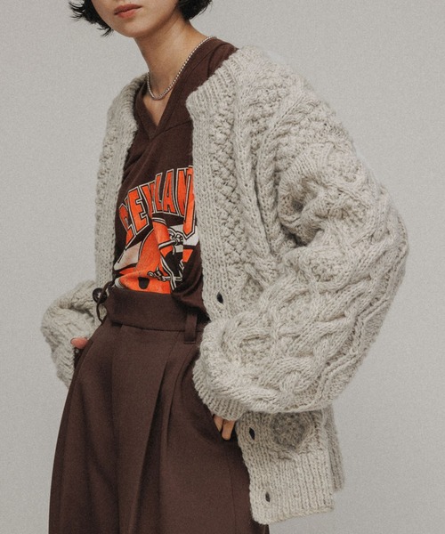 M TO R（ムウトアール）の「［TOPS］HANDMADE WOOL CARDIGAN UNISEX