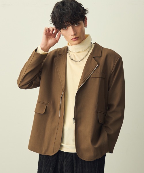 セール】Zip-Up Tailored Jacket / ジップアップテーラードジャケット