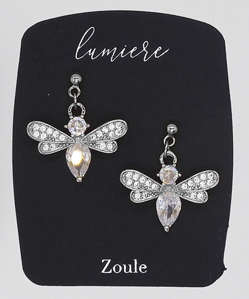 Zoule ゾーラ：ネイビーシリーズ jewel bee ハチ 蜂 ピアス（ピアス