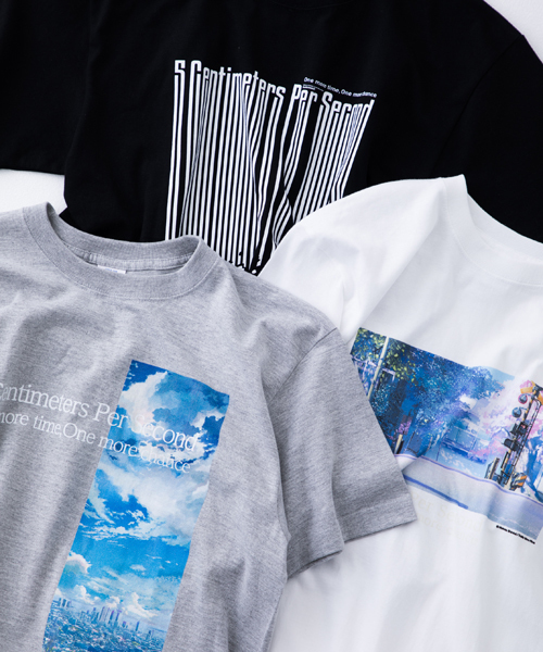 OTOT】新海誠×山崎まさよし 秒速5cm 音の聴こえるTシャツ（Tシャツ