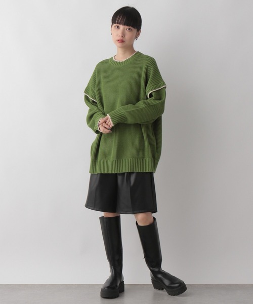 LOWRYS FARM（ローリーズファーム）の「フェイクレザーショートパンツ