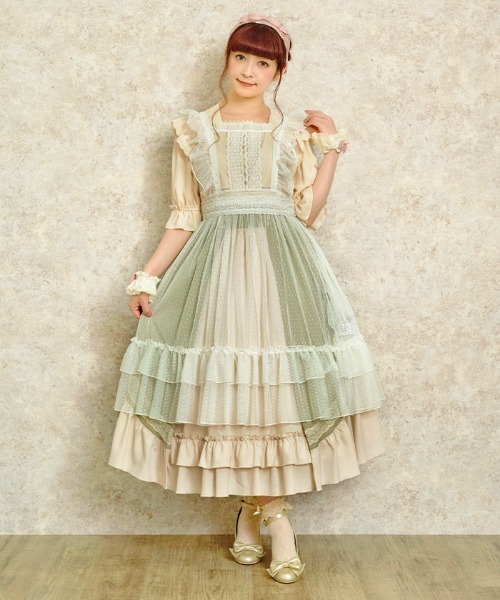 axes femme（アクシーズファム）の「ドットチュールエプロン