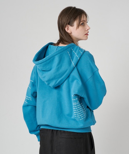 セール】HEAVY WEIGHT ERROR LOGO PRINT DOUBLE ZIP HOODIE/ヘビー