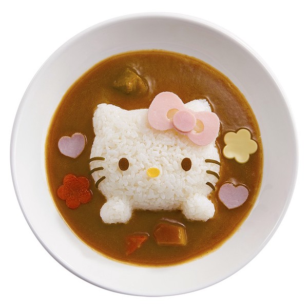 ハローキティ】 カレーごはん型 サンリオ デコカレー 押し型 抜型<日本
