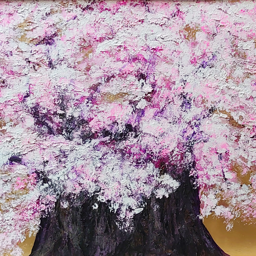 油絵 絵画 【大桜】 絵画 HR 通販 14354296｜Creema(クリーマ