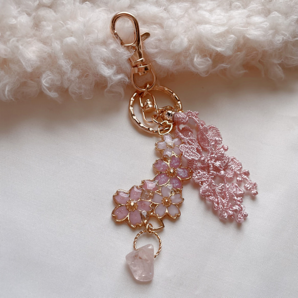 桜♡キーホルダー お花見♡桜♡さくら♡バッグチャーム♡キーホルダー