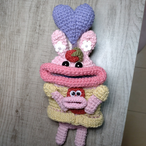 受注制作 リトル パクパク モンスターのキーケース パクパク小物入れ