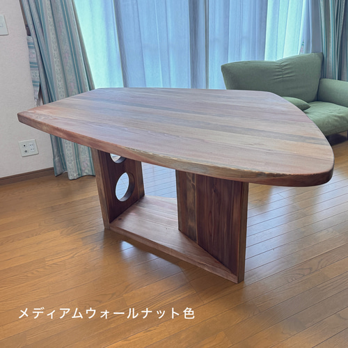 八溝杉175x135cm 厚材変形型テーブル(M21type) ダイニングテーブル