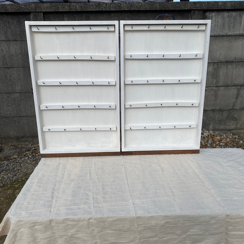 木製アクセサリー什器 マルシェ イベント 屋外 持ち運び 折り畳み 棚