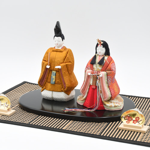 木目込み人形 雛人形 【陽光雛】（黄櫨染） ひな人形・雛飾り 有松人形