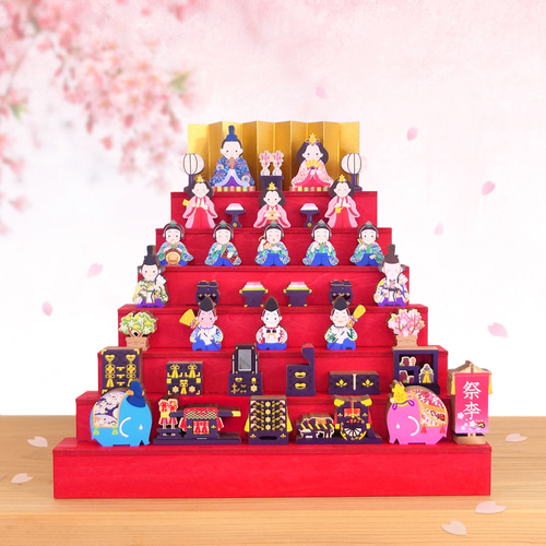 期間限定出品】ひな壇 7段飾り 美品 期間限定出品】ひな壇 7段飾り 美