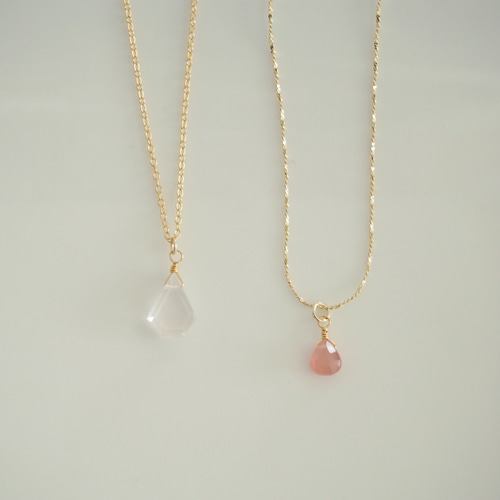 インカローズの華奢ネックレス ネックレス・ペンダント kirakira
