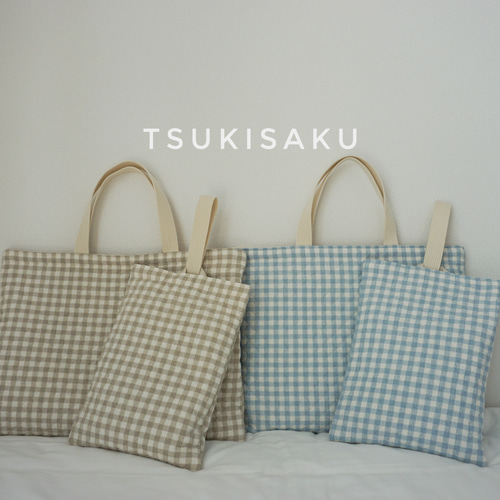 入園入学グッズ2点セット》レッスンバッグ・上履き袋キルティング