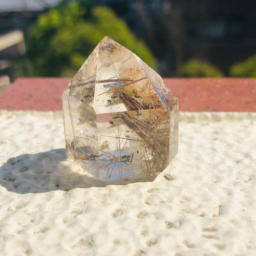 ルチルクォーツのポイント 天然石 虹色の星 通販 16692522｜Creema