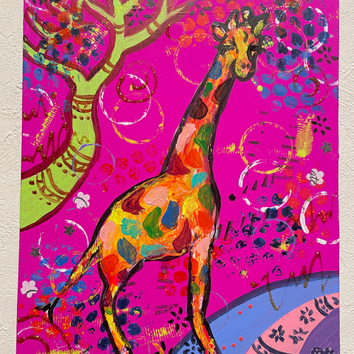 ☆真作証明☆絵画原画 アート 現代アート キャンバス インテリア 動物