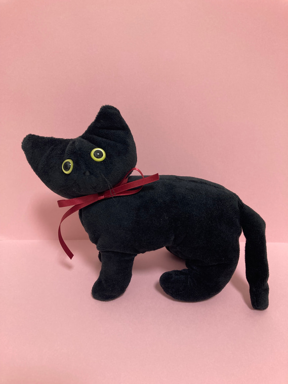 受注製作】黒猫ちゃんのぬいぐるみ ぬいぐるみ charuru 通販 16038220