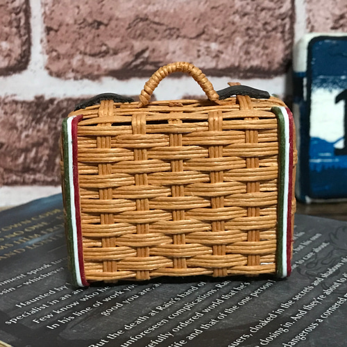 クラフトバンドのミニチュアトランク③ その他置物 ♪Hand-Made-Cafe