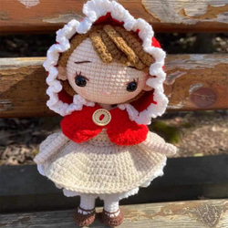ハンドメイド 赤ずきんちゃん あみぐるみ レシピ 作り方 編み図