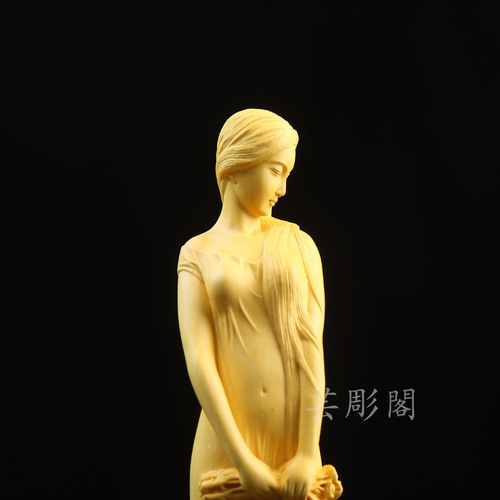 置物 精密細工 美女 裸婦像 彫刻工芸品 収蔵品 彫刻 芸彫閣 通販