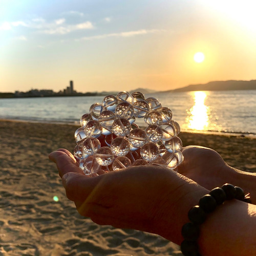 14mm 特大フラーレンオブジェ（直径約8cm） クリスタル 立体・オブジェ