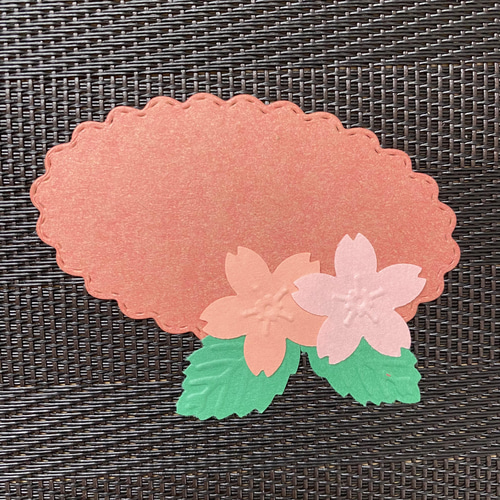 メッセージカード 桜 さくら お花 クラフトパンチ その他素材