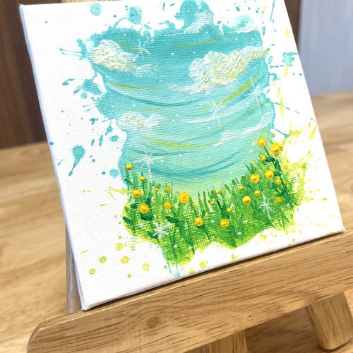 はじけてSpring アクリル画 アクリルアート キャンバスアート アート