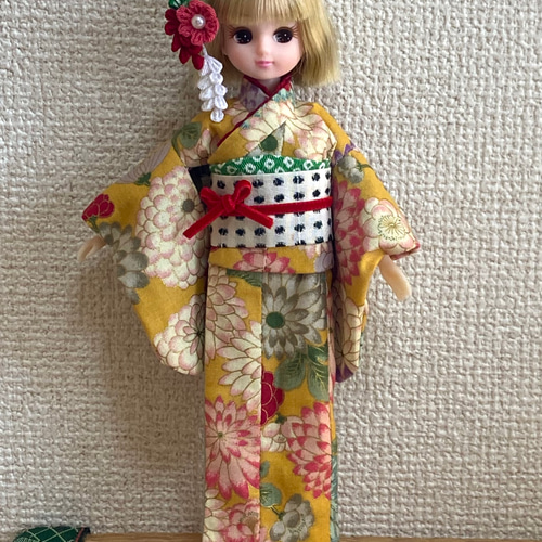 リカちゃん用着物セット（山吹色） その他人形 百千鳥商店 通販