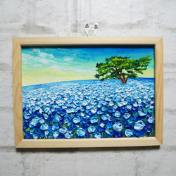油絵 絵画 【海のお花畑】 絵画 HR 通販 14000269｜Creema(クリーマ