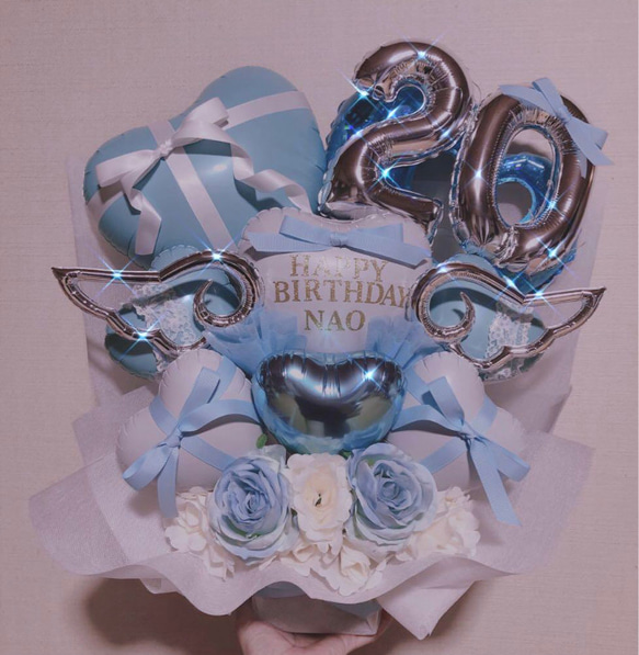 バルーンギフト バルーンアレンジ ナンバーバルーン 生誕祭 フラスタ