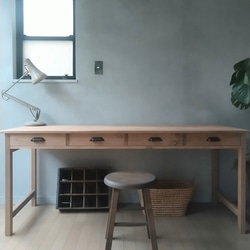 アンティーク風長机＊幅170cm＊デスク＊カウンターテーブル＊作業台