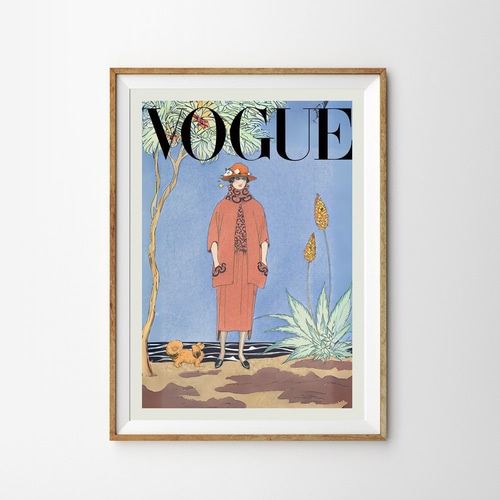 ヴィンテージVOGUEアートポスター｜レトロでおしゃれなファッション