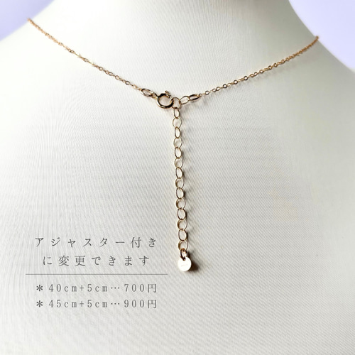 14kgf宝石質ロードライトガーネットのネックレス/1月の誕生石/冬の