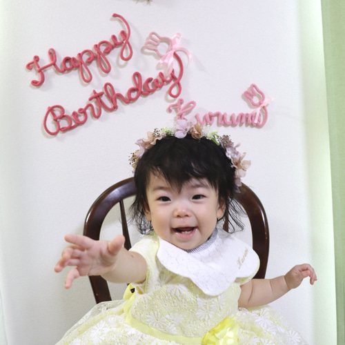ウールレター 誕生日 Happy Birthday ハッピーバースデー momo☆* 雑貨