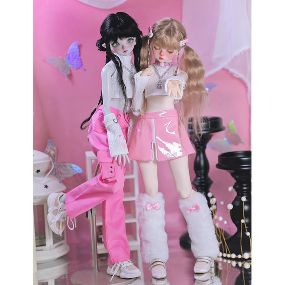 ドール服 1/4サイズ mdd msd スカート 5点セット bjdドール衣装 その他