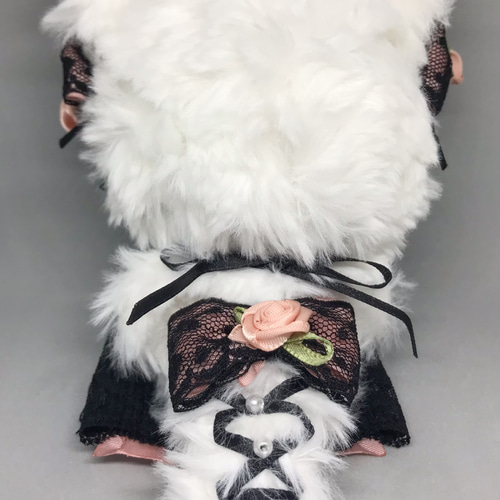 着ぐるみ ぬい服 10cm 白 ホワイト 猫耳 白猫 ぬいぐるみ ジーナ 通販