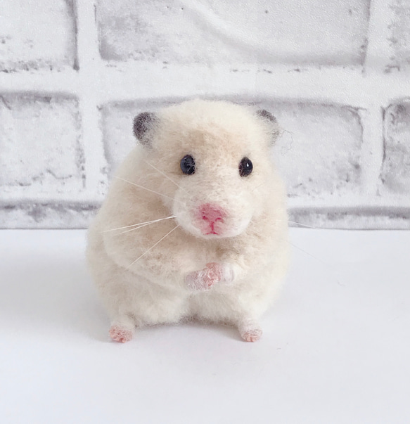 キンクマハムスター 羊毛フェルトマスコット 羊毛フェルト little