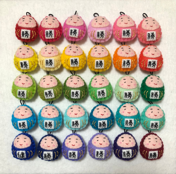 ミニだるまお守り（1個） ハンドメイド フェルト その他雑貨 daruma__