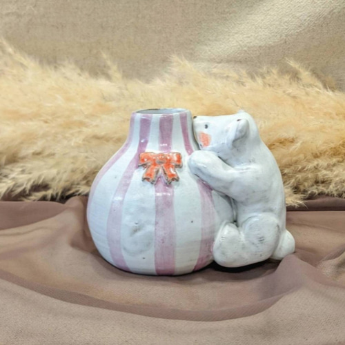 クマの花瓶 置物 一輪挿し・花瓶・花器 zoku工房 通販 18784668