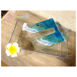 ハワイアン雑貨♡木製海のインテリアトレイ✨キャッシュトレイ