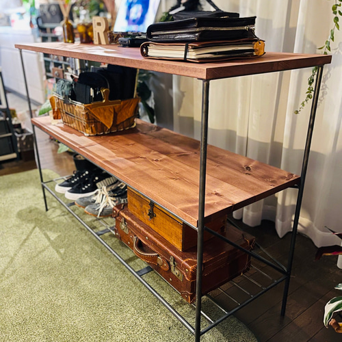 アイアン家具 アイアンウッドラック オーダーメイド 無骨 男前