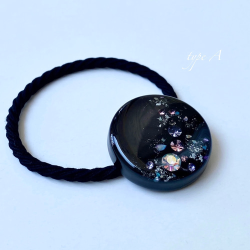 753】ハンドメイド レジン ヘアゴム ポニーフック753】ハンドメイド