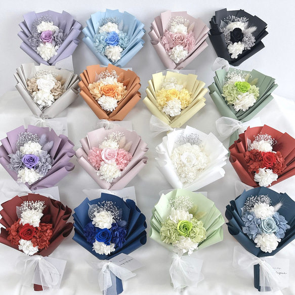 ミニブーケ プリザーブドフラワー 花束 ブーケ ギフト プレゼント